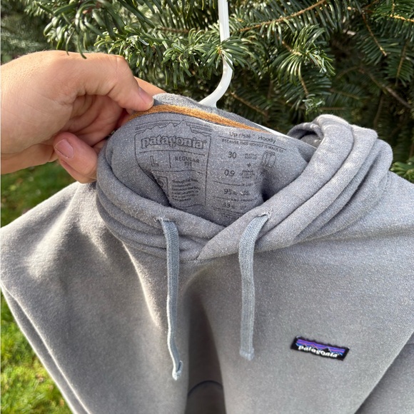 Patagonia Men's Light Gray Hoodie - Picture 4 of 6